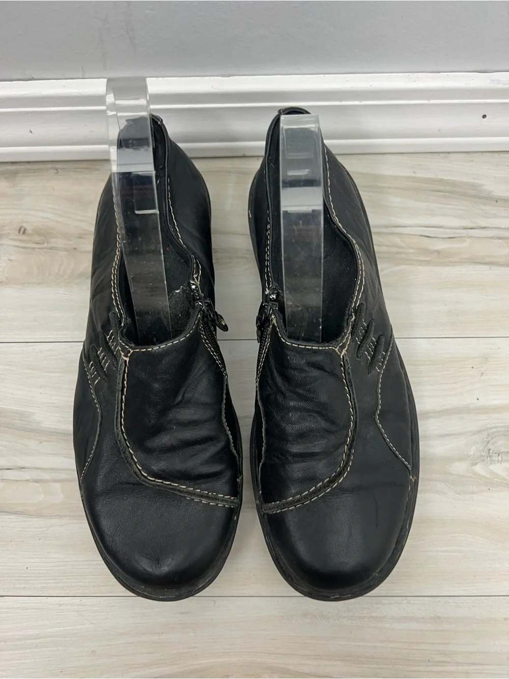 Clarks Leather Slip On Shoes